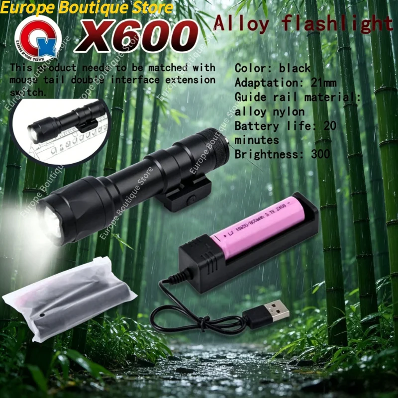 Universal Game Toy Tactical Accessories Metal Interface Flashlight M300 X600 Style Outdoor Torch
Universal Game Toy Tactical Accessories Metal Interface Flashlight M300 X600 Style Outdoor Torch