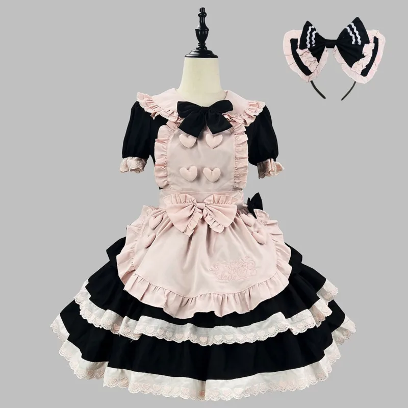 Japanese JK Y2K Bow Lolita Dress Pink Check Short Sleeve Soft Girl Outfit Heart Trim Ribbon Party Summer Wear Midi Dresses New
Japanese JK Y2K Bow Lolita Dress Pink Check Short Sleeve Soft Girl Outfit Heart Trim Ribbon Party Summer Wear Midi Dresses New