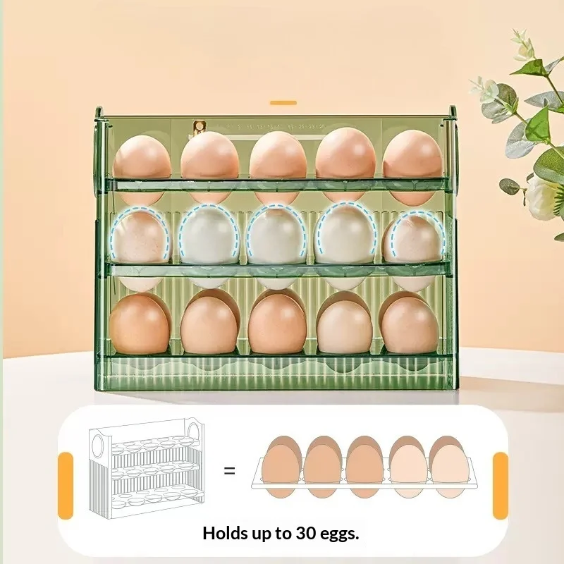 Large Capacity Egg Holder Organizer Portable Multi-Layer Egg Tray Organizer Fresh-keeping Case Holder Tray Kitchen Storage Boxes
Large Capacity Egg Holder Organizer Portable Multi-Layer Egg Tray Organizer Fresh-keeping Case Holder Tray Kitchen Storage Boxes