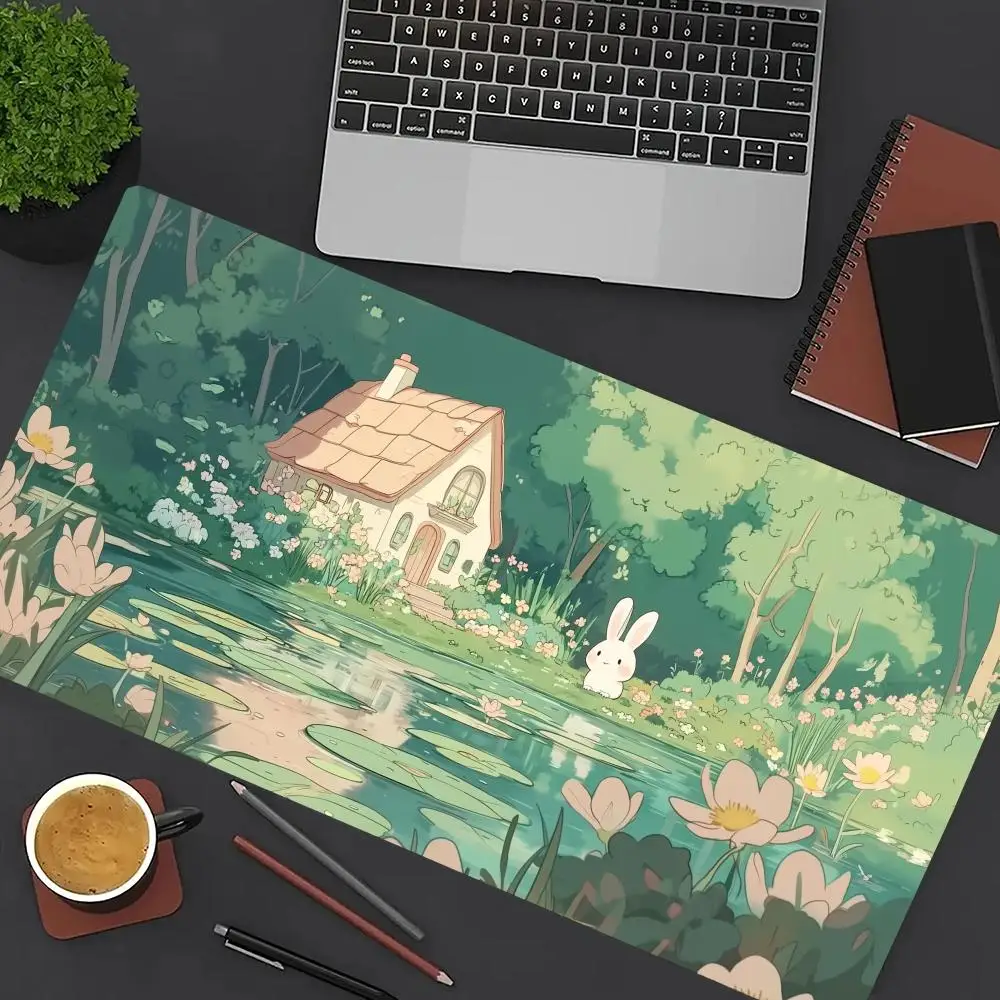 Коврик для мыши в стиле аниме «Маленький кролик», большой коврик для компьютерной офисной игры, настольный коврик XXL, резиновые нескользящие коврики для клавиатуры с прошитыми краями, длинные настольные коврики
Коврик для мыши в стиле аниме «Маленький кролик», большой коврик для компьютерной офисной игры, настольный коврик XXL, резиновые нескользящие коврики для клавиатуры с прошитыми краями, длинные настольные коврики
