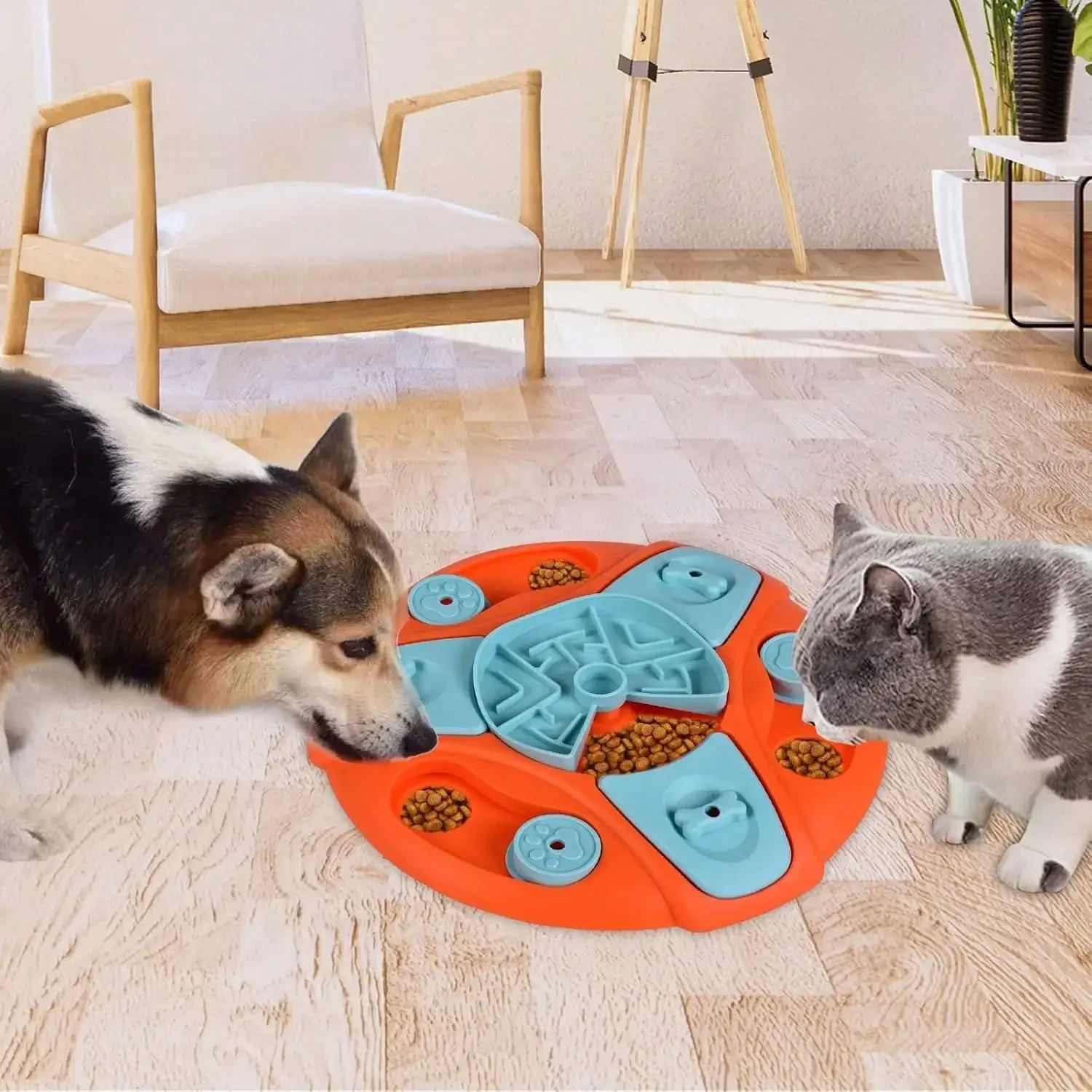 Pet Slow Feeders Toys,Interactive Pet games,Round Educational Toys,Dog Food Storage,Improve Pet IQ,Food Treat Feeding Dispenser
Pet Slow Feeders Toys,Interactive Pet games,Round Educational Toys,Dog Food Storage,Improve Pet IQ,Food Treat Feeding Dispenser