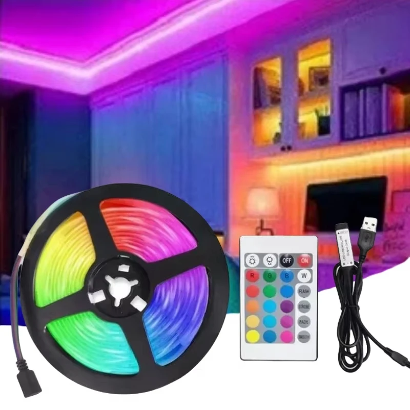 5V USB LED Strip Light 2M SMD2835 Flexible Led Strip Neon Lamp IR Remote Control For Bedroom Gaming Living Room Backlight Decor
5V USB LED Strip Light 2M SMD2835 Flexible Led Strip Neon Lamp IR Remote Control For Bedroom Gaming Living Room Backlight Decor
