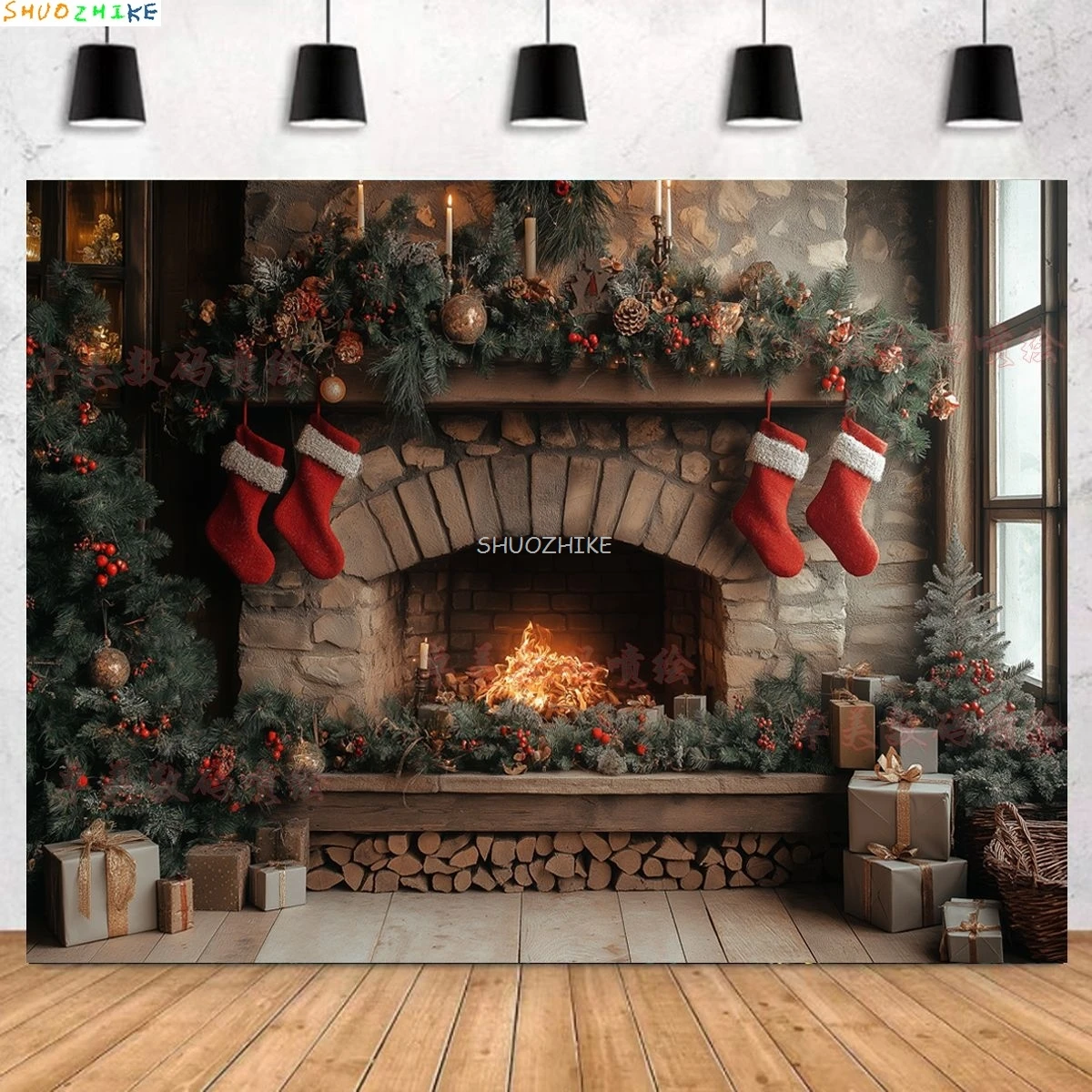 Christmas Window Backdrop for Photography Winter Wonderland Snow Mountain Xmas Tree Holiday Party Photo Shoot Background ZM-18
Christmas Window Backdrop for Photography Winter Wonderland Snow Mountain Xmas Tree Holiday Party Photo Shoot Background ZM-18