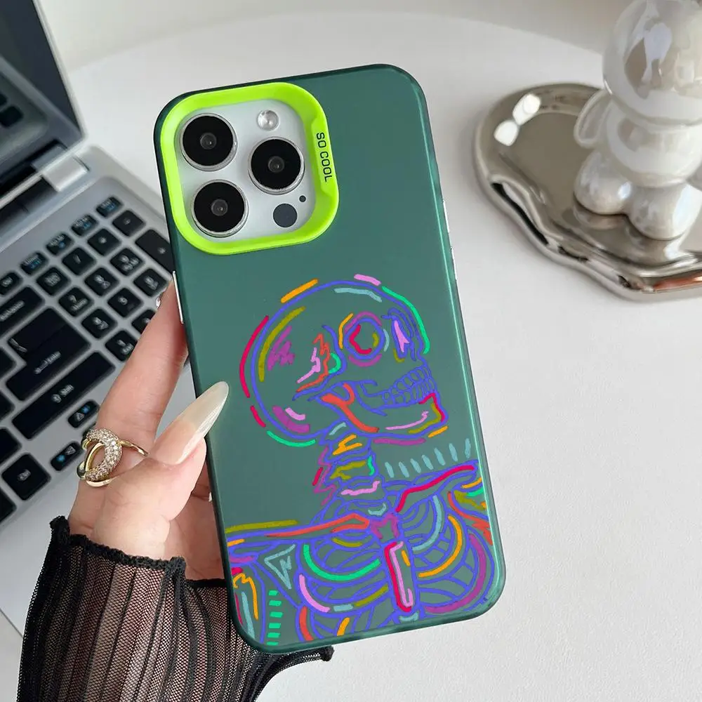 Colorful Skeleton Character Phone Case Suitable for iPhone 17 16 15 14 13 12 11 Pro/Max/Plus Anti Drop and Anti Shock Back Cover
Colorful Skeleton Character Phone Case Suitable for iPhone 17 16 15 14 13 12 11 Pro/Max/Plus Anti Drop and Anti Shock Back Cover