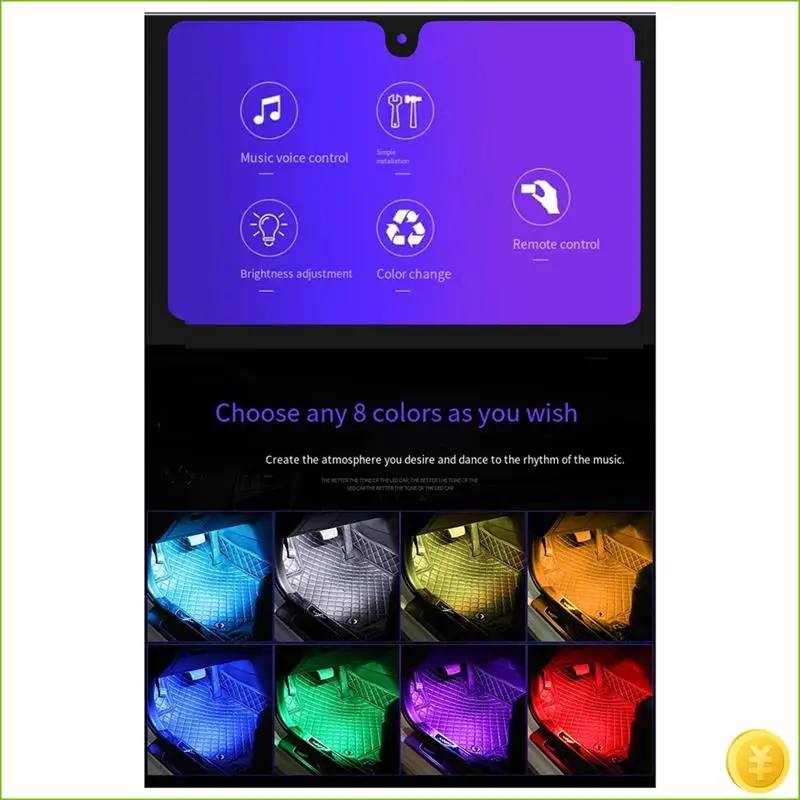 Светодиодные фонари для мотоцикла RGB APP, управление звуком, подсветка для мотоцикла, гибкая водонепроницаемая декоративная лампа, неоновая полоса
Светодиодные фонари для мотоцикла RGB APP, управление звуком, подсветка для мотоцикла, гибкая водонепроницаемая декоративная лампа, неоновая полоса