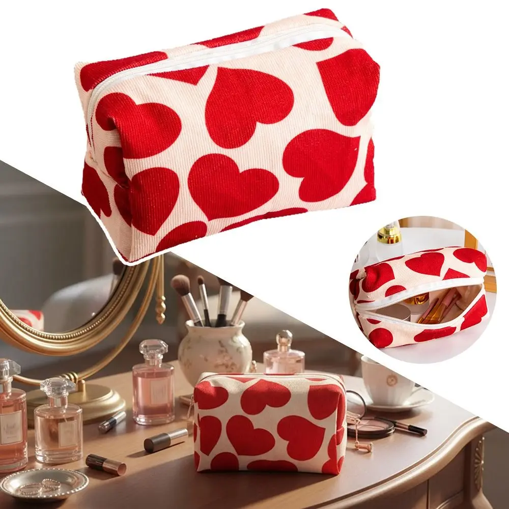 Durable Heart Print Pattern Makeup Bag Large Capacity Portable Cosmetic Bag Multi-functional Makeup Pouch Home Travel
Durable Heart Print Pattern Makeup Bag Large Capacity Portable Cosmetic Bag Multi-functional Makeup Pouch Home Travel