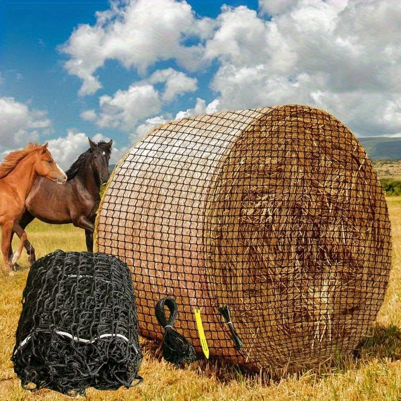 5x5ft No-Knot Horse Slow Feeder Net, Heavy-Duty Mesh for Better Digestion & Less Hay Waste, Farm Use
5x5ft No-Knot Horse Slow Feeder Net, Heavy-Duty Mesh for Better Digestion & Less Hay Waste, Farm Use
