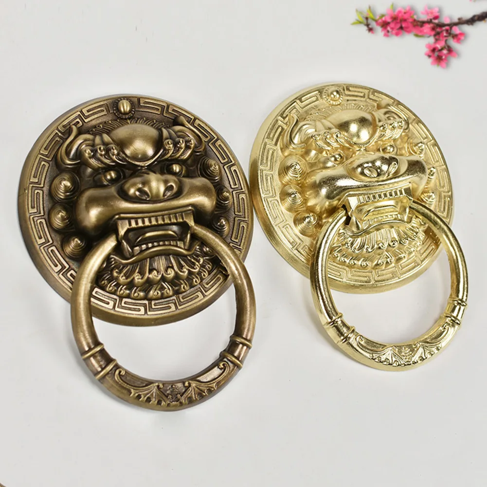 1pc Bronze Beast Head Door Ring 140mm Vintage Brass Door Knocker Door Handle Villa Courtyard Gate Ring Home Door Knob
1pc Bronze Beast Head Door Ring 140mm Vintage Brass Door Knocker Door Handle Villa Courtyard Gate Ring Home Door Knob
