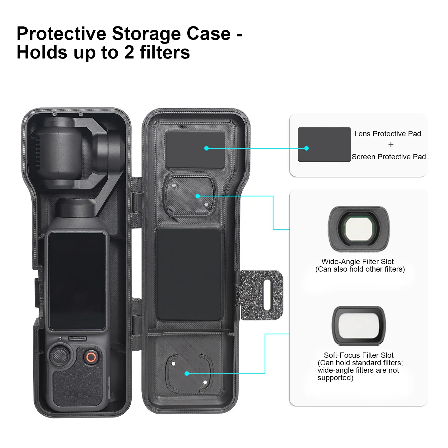 Magnetic Filter Storage Case for DJI Pocket 4 Flip Open Cover with Wrist Strap Drop-Resistant Dust-Proof Black Pink Orange Gray
Magnetic Filter Storage Case for DJI Pocket 4 Flip Open Cover with Wrist Strap Drop-Resistant Dust-Proof Black Pink Orange Gray