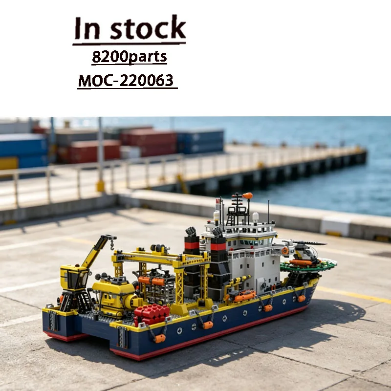 MOC-220063 City Ocean Sailing Catamaran Research Ship Building Block Model 8200 Parts Holiday New Year Educational Toy Gift
MOC-220063 City Ocean Sailing Catamaran Research Ship Building Block Model 8200 Parts Holiday New Year Educational Toy Gift