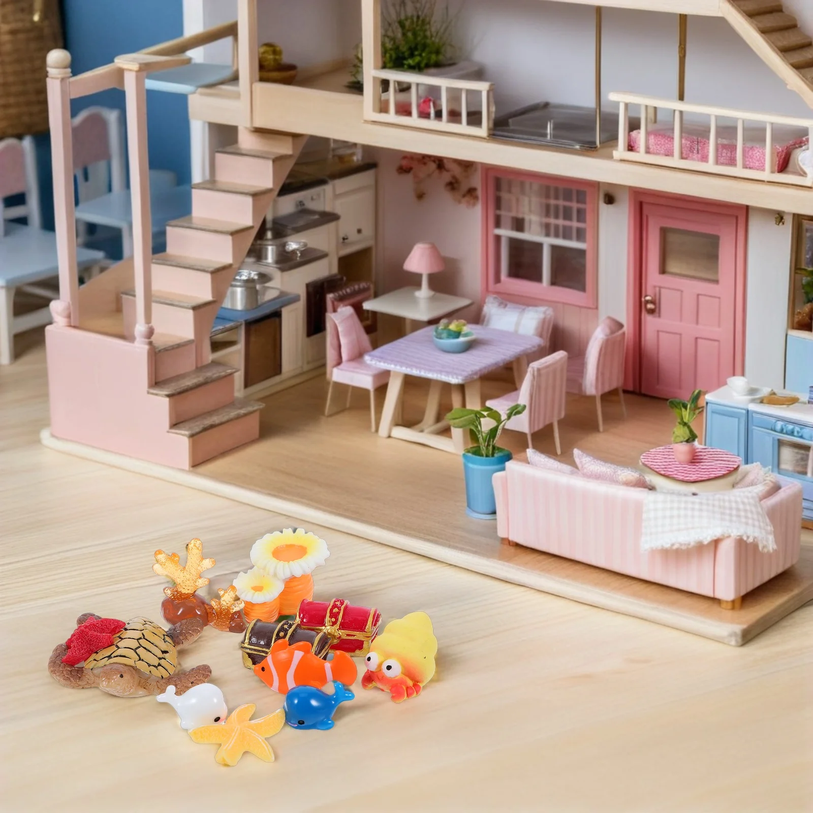 11 Pcs Miniature Beach Decoration Realistic Resin Dollhouse Seaside Ornaments Craft Supplies Micro Landscape Decorations
11 Pcs Miniature Beach Decoration Realistic Resin Dollhouse Seaside Ornaments Craft Supplies Micro Landscape Decorations