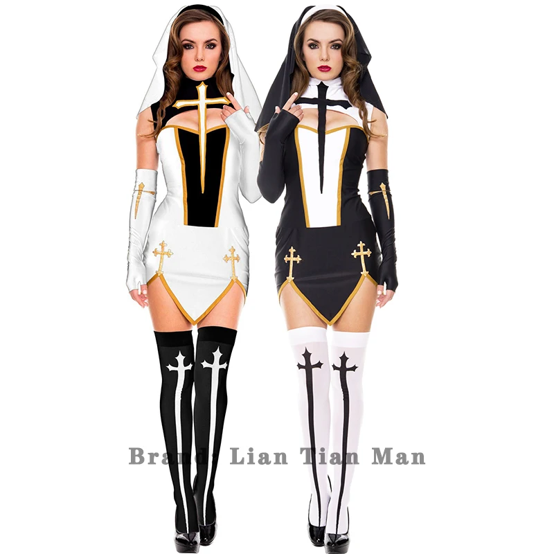 Easter Halloween Carnival cosplay party costumes, adults and nuns role-playing stage costumes
Easter Halloween Carnival cosplay party costumes, adults and nuns role-playing stage costumes