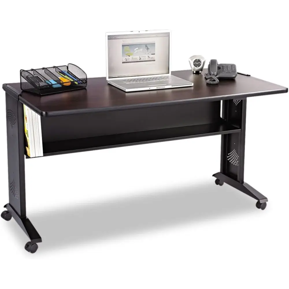 54 Wide Reversible Top Mobile Desk in Medium Oak Finish
54 Wide Reversible Top Mobile Desk in Medium Oak Finish
