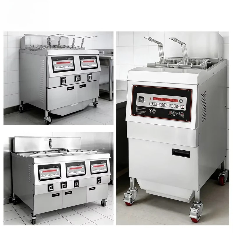 Customized Automatic Electric Pressure Fryer for Broaster-Type Chicken Fast Food Chicken Frying Machine for Business
Customized Automatic Electric Pressure Fryer for Broaster-Type Chicken Fast Food Chicken Frying Machine for Business