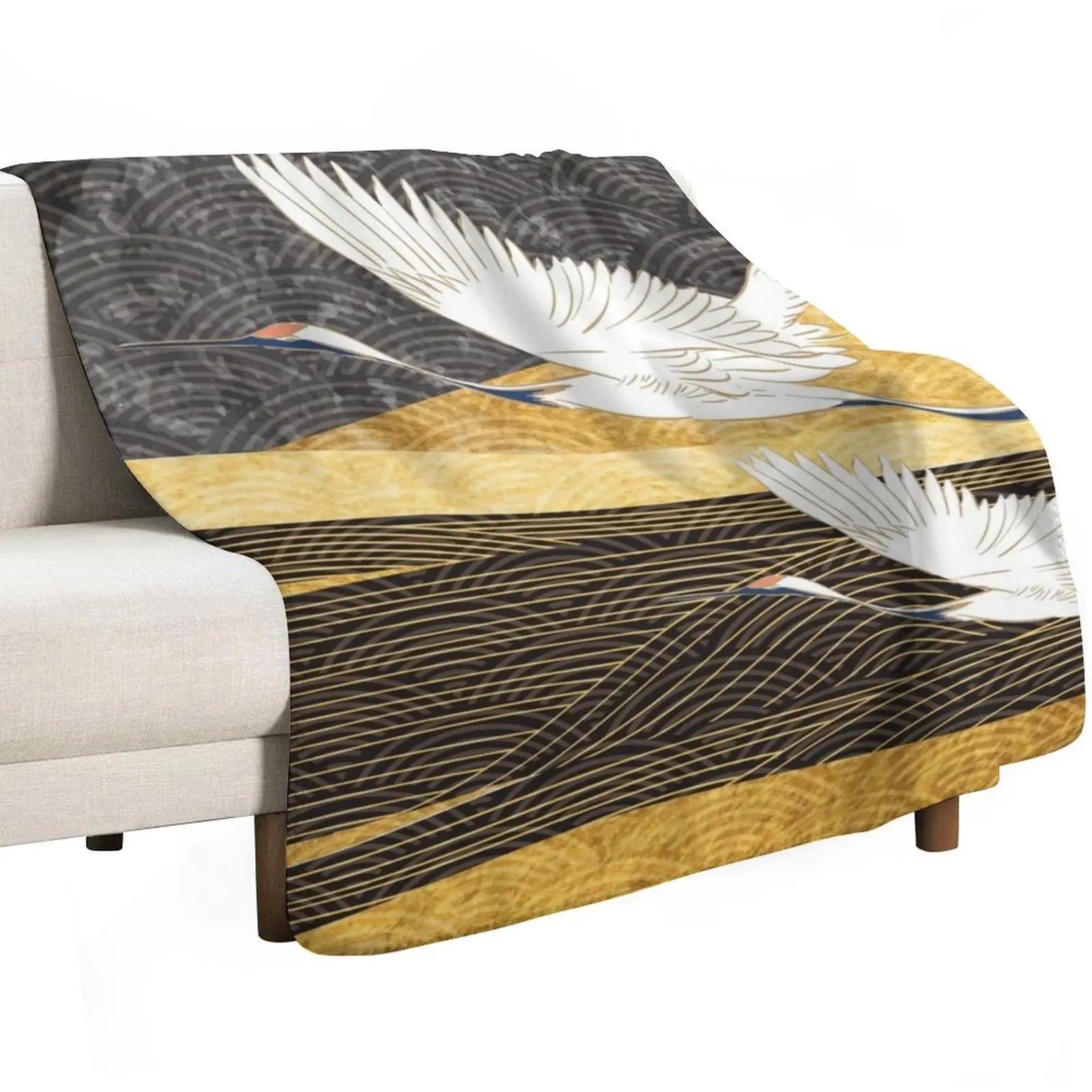 golden japanese cranes Throw Blanket Decoratives Picnic for winter Bed covers Blankets
golden japanese cranes Throw Blanket Decoratives Picnic for winter Bed covers Blankets
