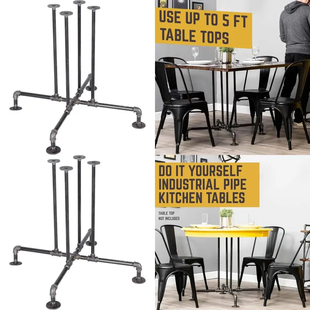 Rustic Metal Dining Table Base, 3/4 Pipe, 30 Height, Suitable for Home or Office
Rustic Metal Dining Table Base, 3/4 Pipe, 30 Height, Suitable for Home or Office