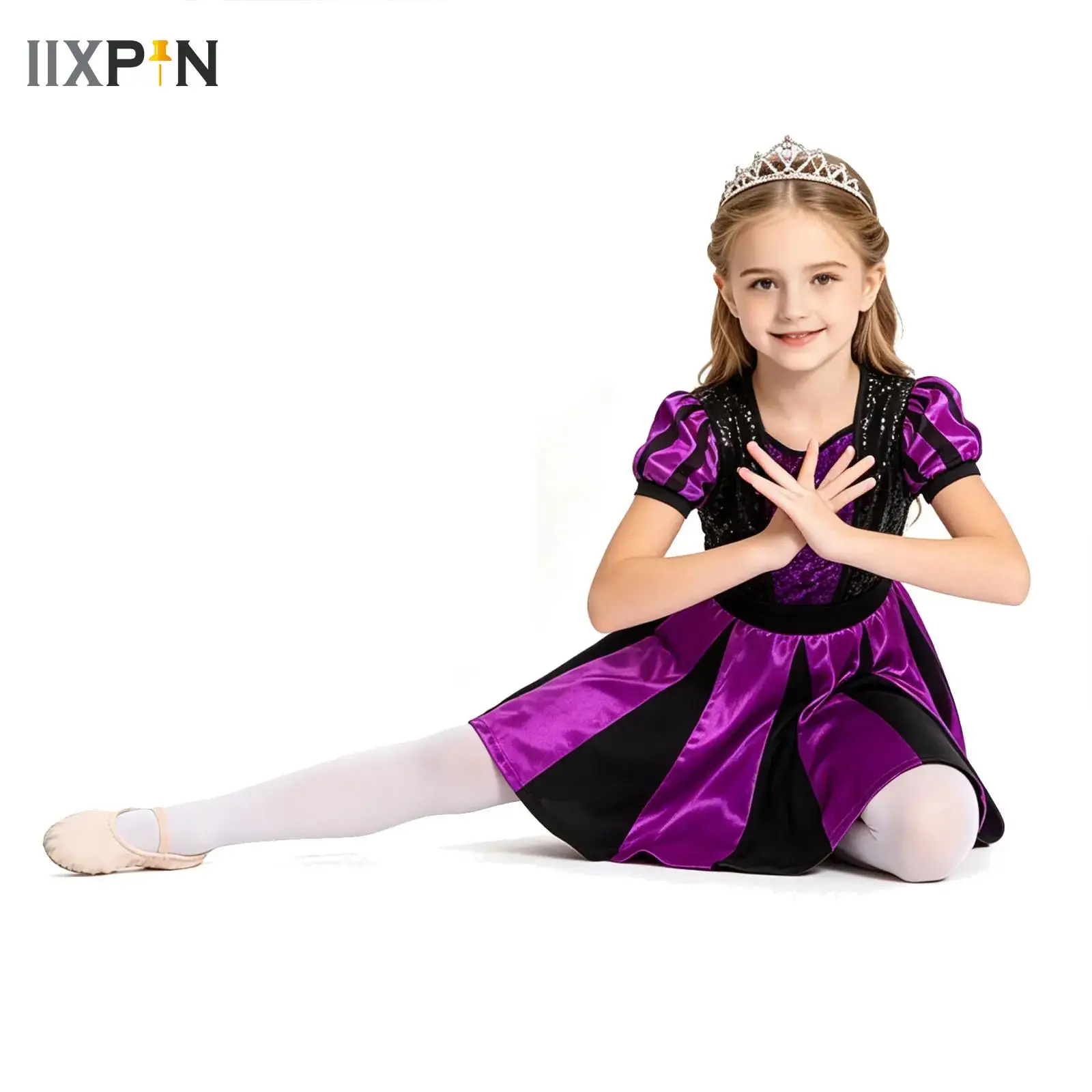Kids Girls Ballet Jazz Latin Dance Leotard Dress Rhythmic Gymnastics Jersey Puff Sleeve Acrobatics Dance Performance Costumes
Kids Girls Ballet Jazz Latin Dance Leotard Dress Rhythmic Gymnastics Jersey Puff Sleeve Acrobatics Dance Performance Costumes