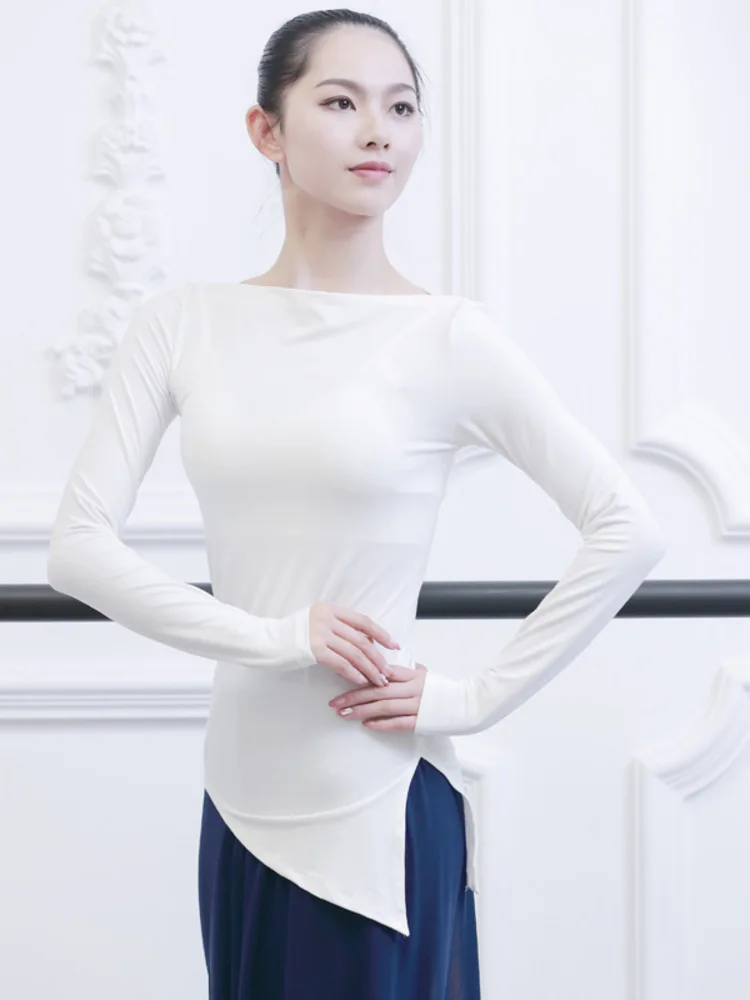 Dance Costume Discountslimming and Slimming Internet Celebrity Irregular Split Shoulder Tight Fitting T-shirt Dance
Dance Costume Discountslimming and Slimming Internet Celebrity Irregular Split Shoulder Tight Fitting T-shirt Dance