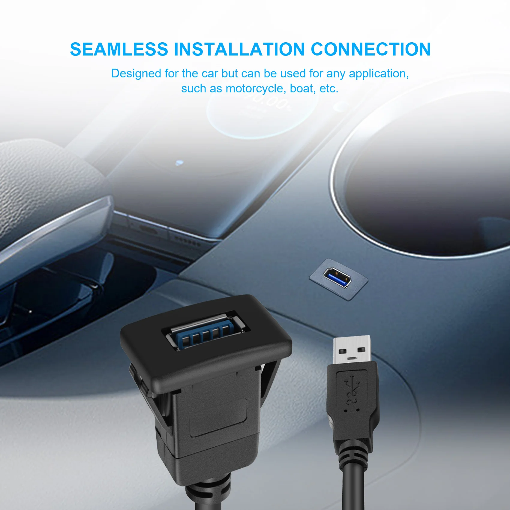 #479L 1M Socket Cable USB 3.0 male to female extension cable (Single Port) (Black)
#479L 1M Socket Cable USB 3.0 male to female extension cable (Single Port) (Black)