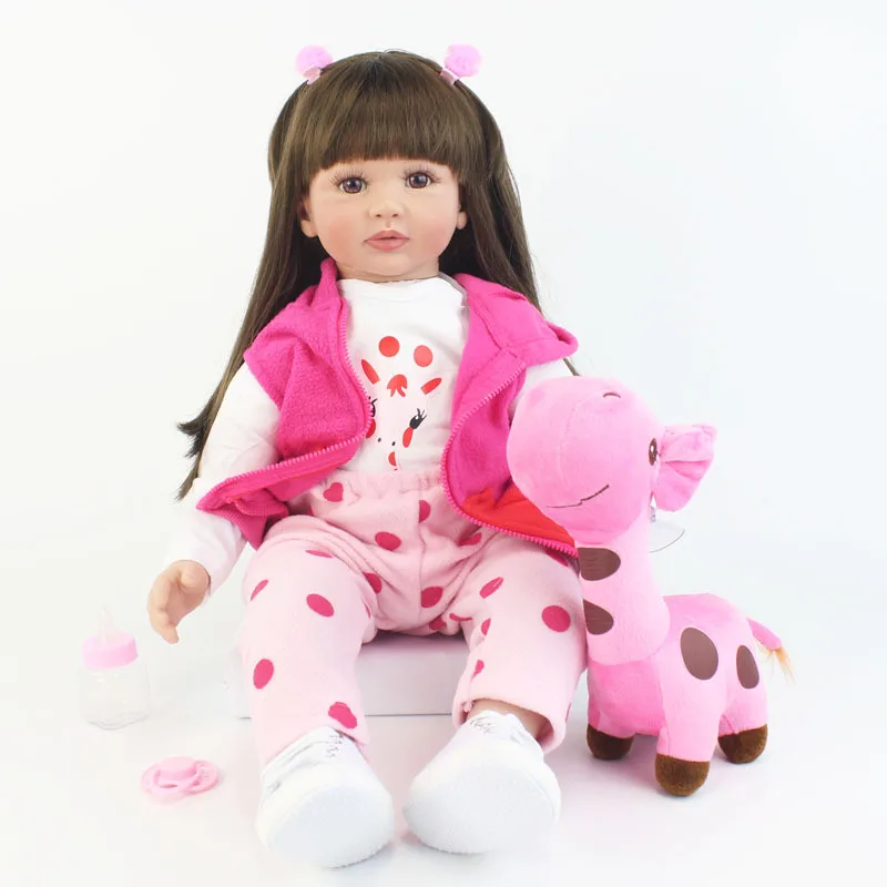 60cm Long-Haired Princess Silicone Reborn Baby Doll Realistic Toddler Walking Toy
60cm Long-Haired Princess Silicone Reborn Baby Doll Realistic Toddler Walking Toy