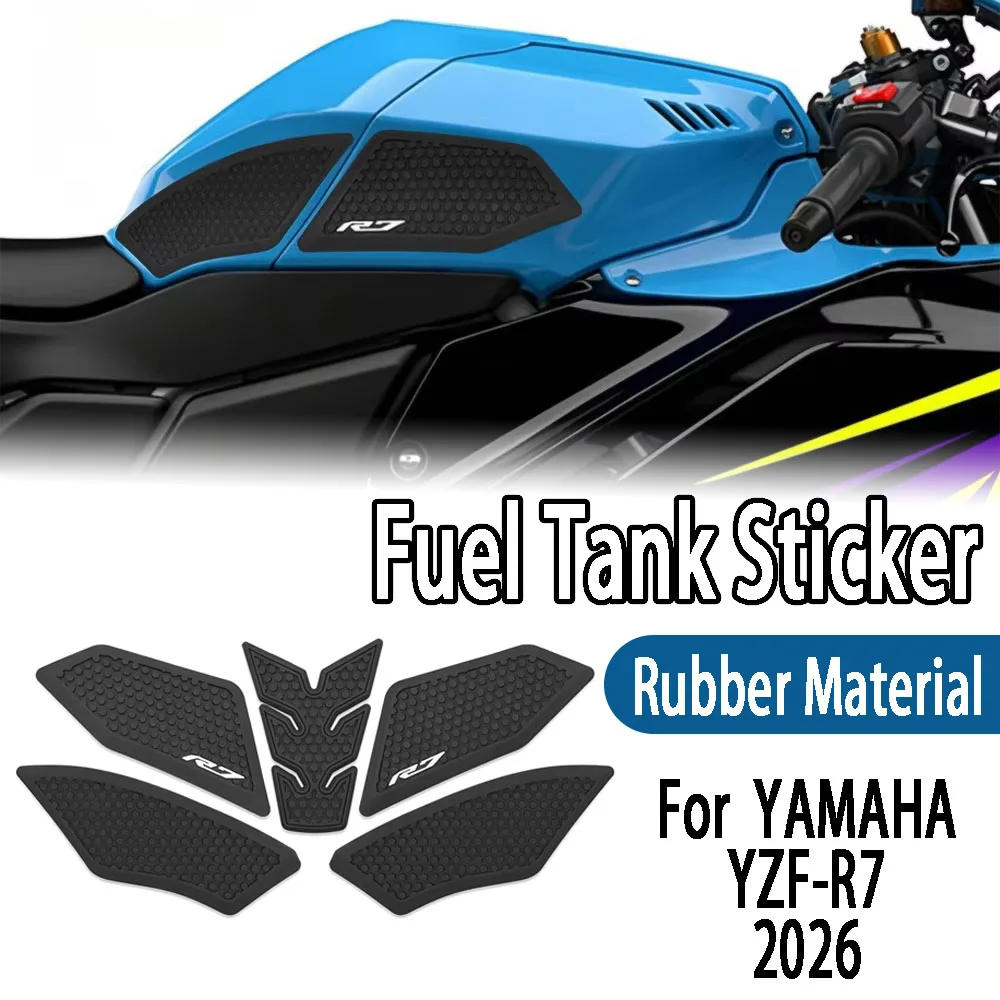 For YAMAHA YZF-R7 YZFR7 YZF R7 2026 Motorcycle Fuel Tank Side Top Rubber Anti Slip Knee Pad Anti Scratch Decorative Sticker Part
For YAMAHA YZF-R7 YZFR7 YZF R7 2026 Motorcycle Fuel Tank Side Top Rubber Anti Slip Knee Pad Anti Scratch Decorative Sticker Part