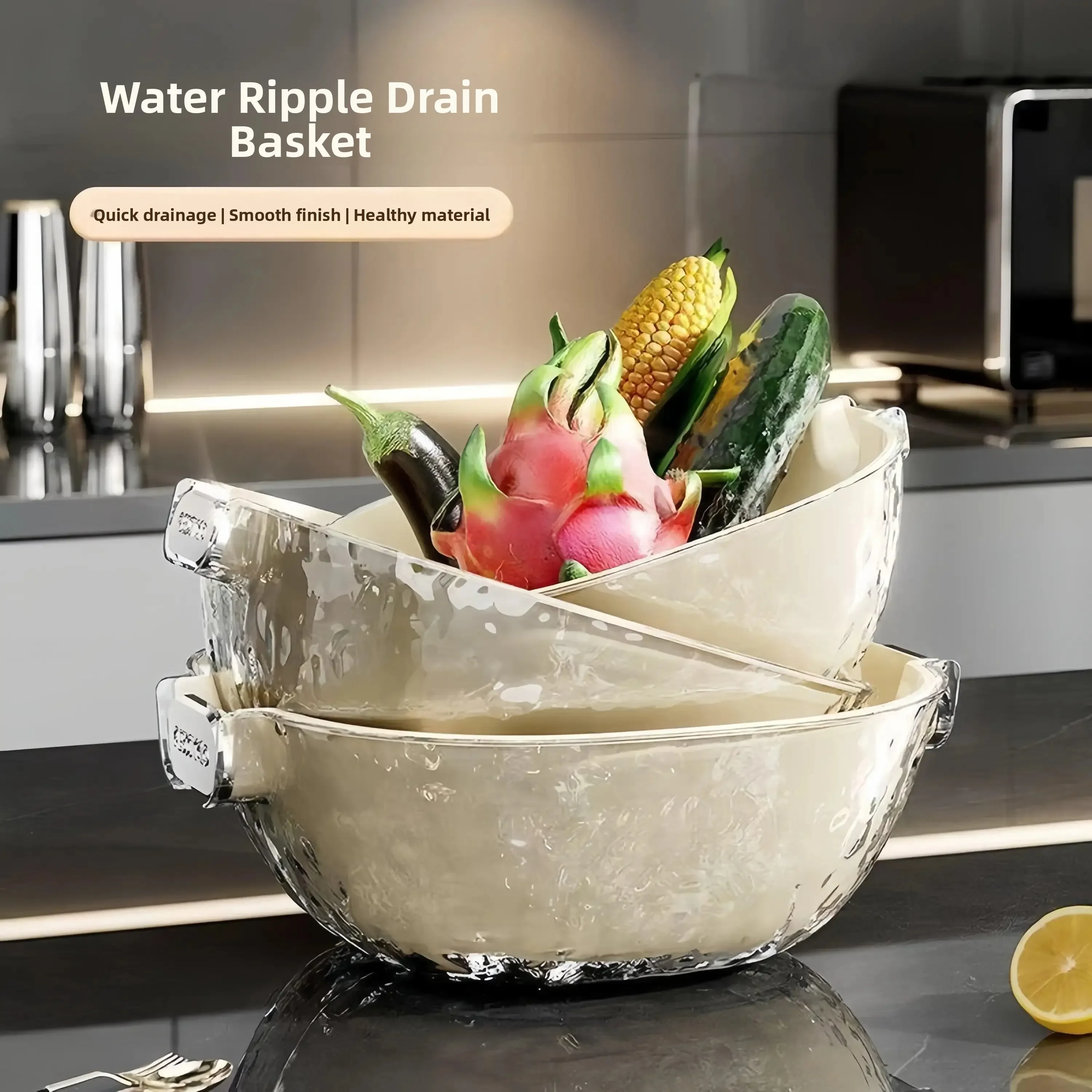 Double Layer Plastic Vegetable Washing Basin Drain Basket Luxury Home Use Fruit Tray Living Room Drain Basket Vegetable Washer
Double Layer Plastic Vegetable Washing Basin Drain Basket Luxury Home Use Fruit Tray Living Room Drain Basket Vegetable Washer
