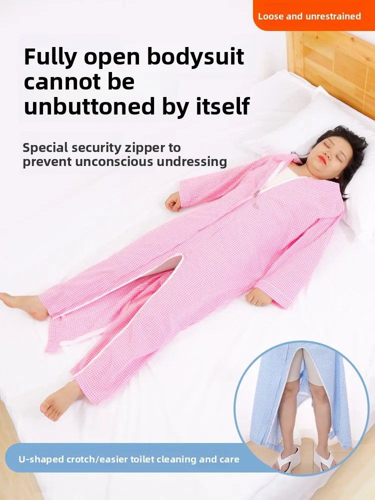 Recovery Gown Hospital Gown One-Piece Open-Crotch Post-Op Gown for Bedridden Elderly Dementia Patients Spring Summer
Recovery Gown Hospital Gown One-Piece Open-Crotch Post-Op Gown for Bedridden Elderly Dementia Patients Spring Summer