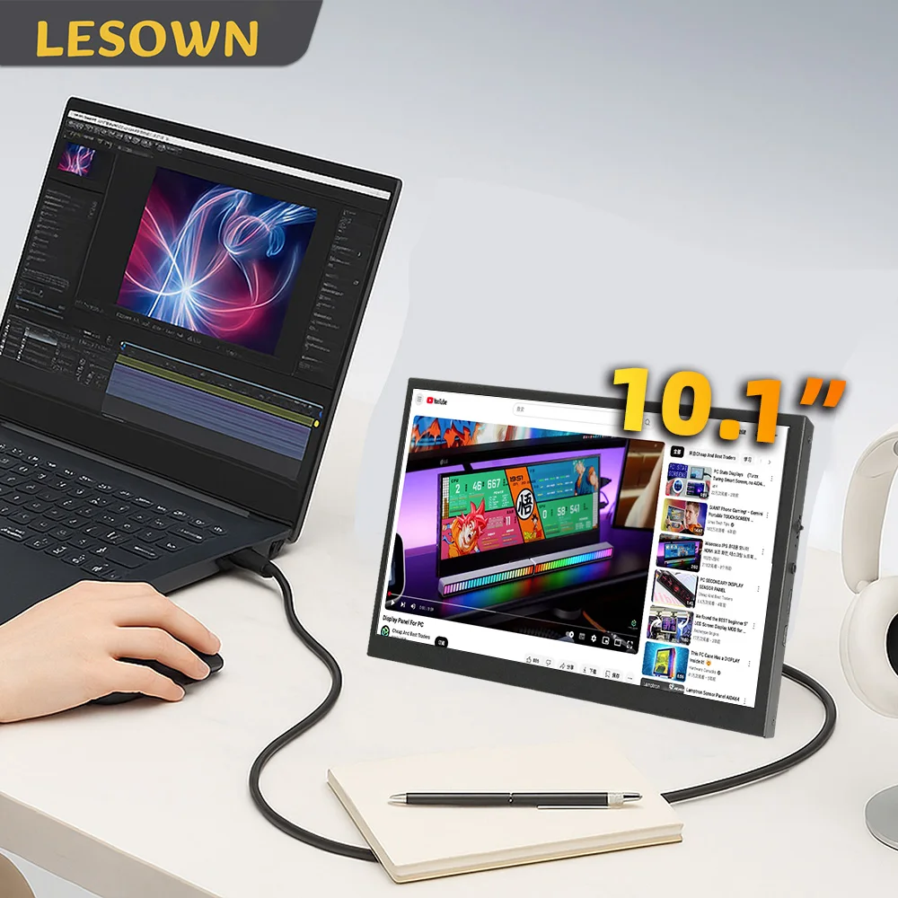 LESOWN Portable 10.1" Monitor HD USB-C Display Secondary Screen Auxiliary Monitor for CCTV Laptop and PC Touchscreen for Gaming
LESOWN Portable 10.1" Monitor HD USB-C Display Secondary Screen Auxiliary Monitor for CCTV Laptop and PC Touchscreen for Gaming