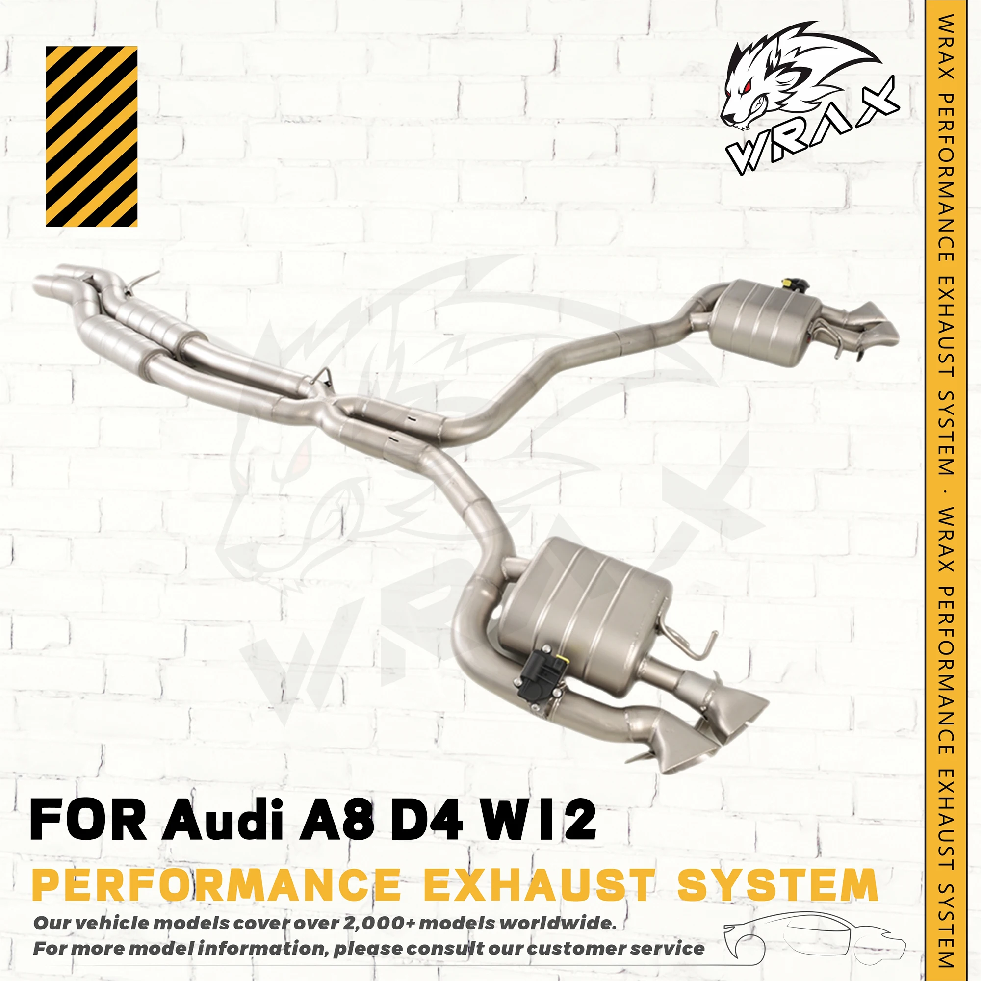 WRAX Performance Exhaust Pipe for Audi A8 D4 W12 Exhaust Control Valve System Automotive Accessories perfect fit Catback
WRAX Performance Exhaust Pipe for Audi A8 D4 W12 Exhaust Control Valve System Automotive Accessories perfect fit Catback