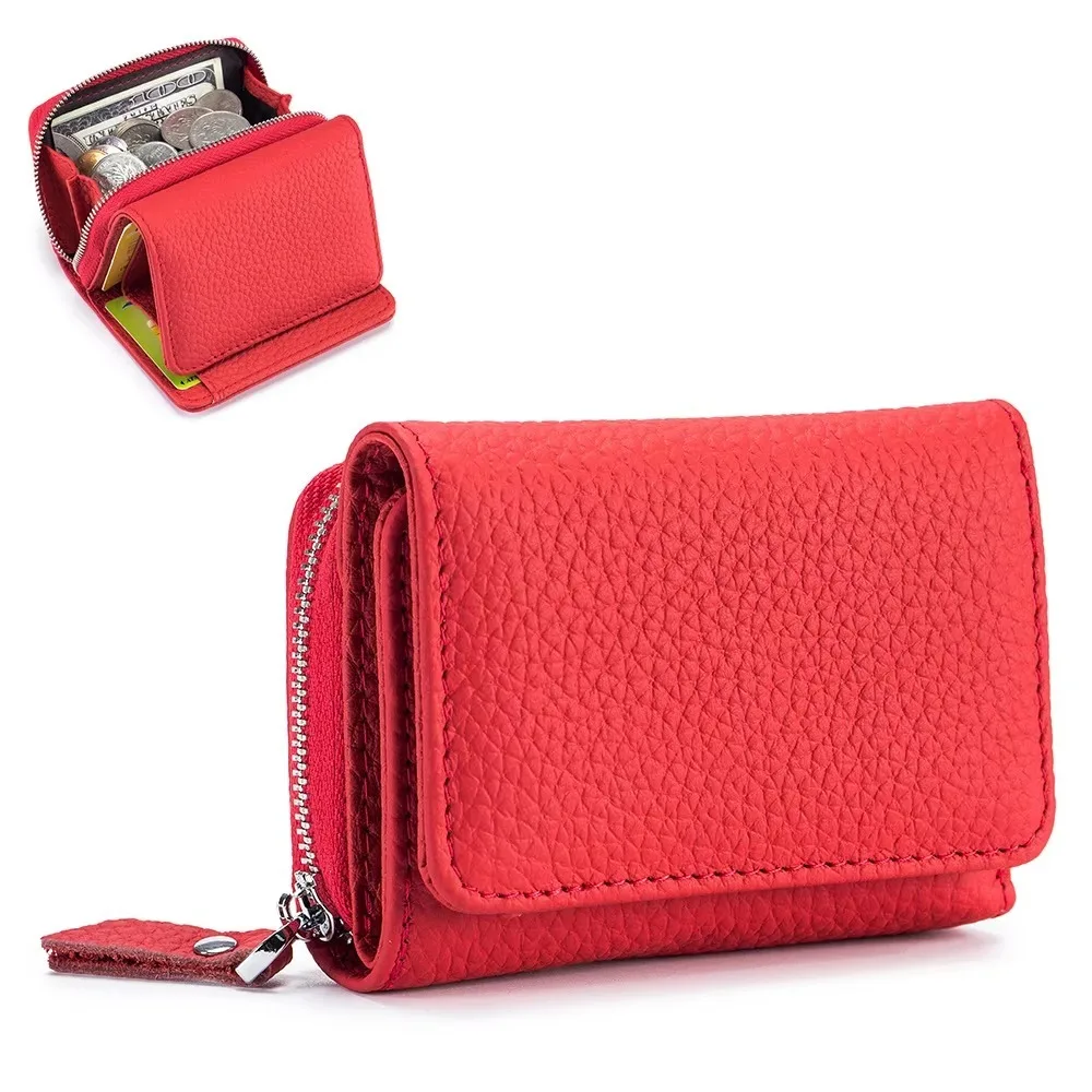 Creative Mini Women Short Wallet Large Capacity Genuine Leather Card Money Bag with Zipper Small Coin Wallet Women Purse
Creative Mini Women Short Wallet Large Capacity Genuine Leather Card Money Bag with Zipper Small Coin Wallet Women Purse