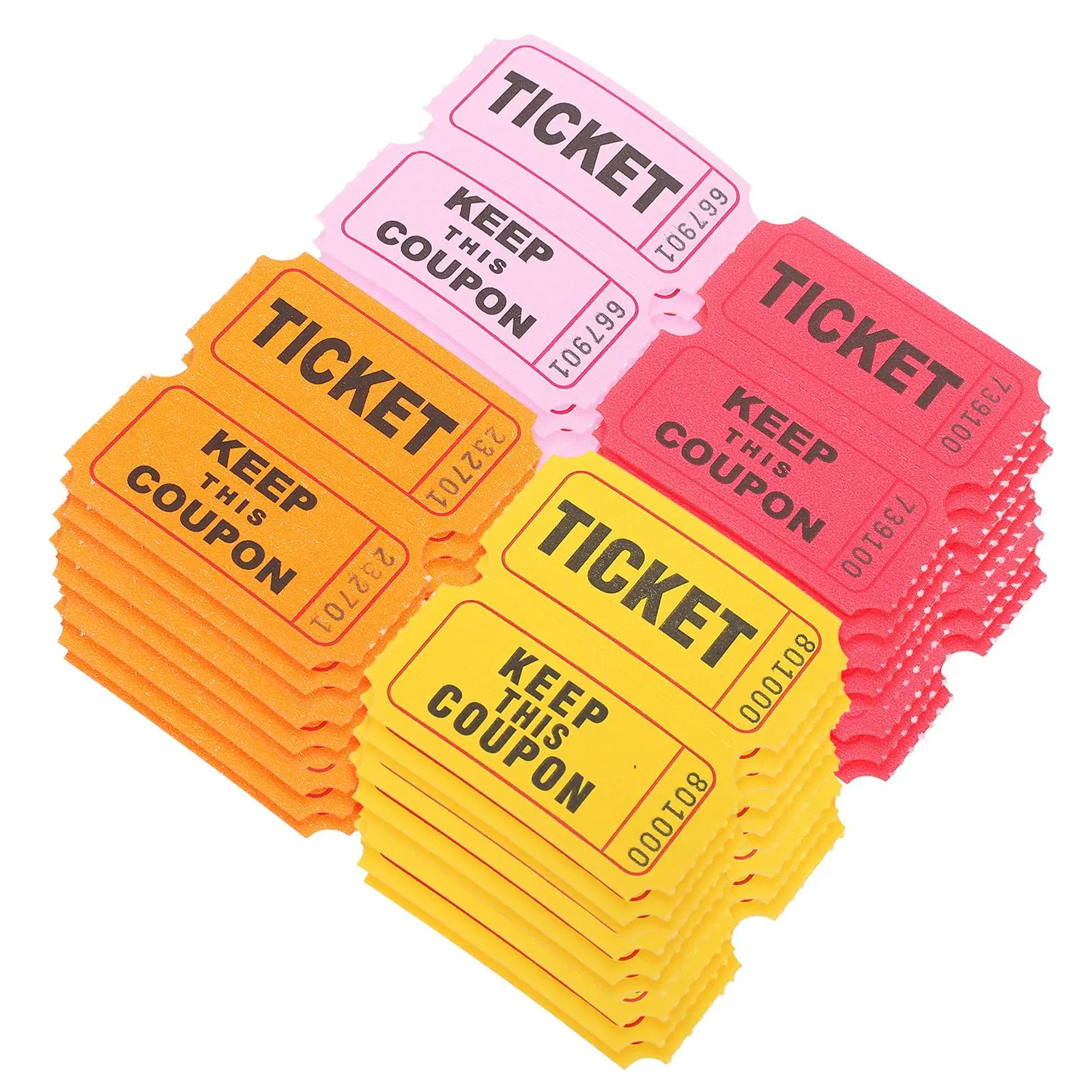 400pcs Raffle Tickets Orange Double Holder Classroom Prizes Game Lottery Carnival Yellow Pink Large Home Supplies
400pcs Raffle Tickets Orange Double Holder Classroom Prizes Game Lottery Carnival Yellow Pink Large Home Supplies