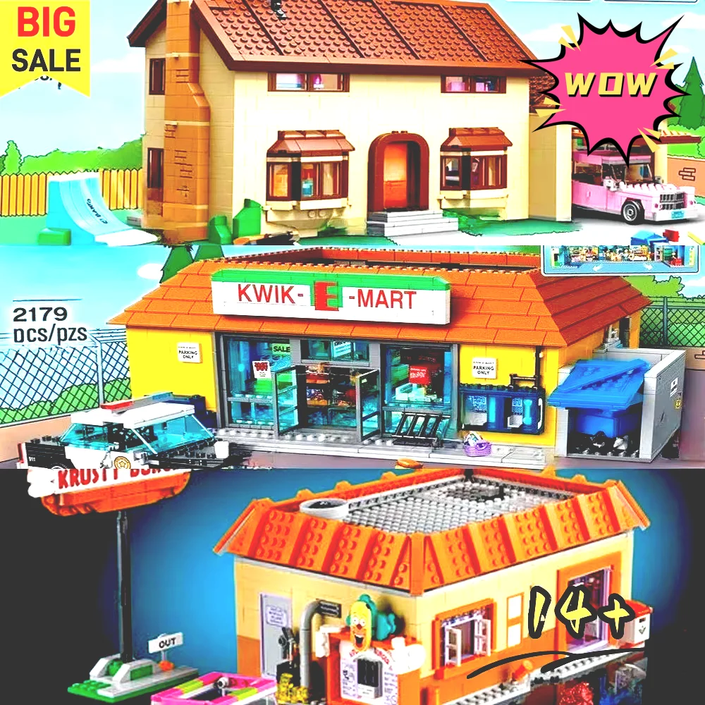 New Hot 10352 71016 71006 The Mart Supermarket House and hamburger restaurant Model Building Blocks Bricks Birthday Gift
New Hot 10352 71016 71006 The Mart Supermarket House and hamburger restaurant Model Building Blocks Bricks Birthday Gift