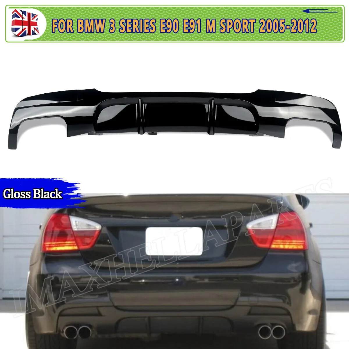 Rear Bumper Diffuser For BMW 3 Series E90 E91 318d 320i 325i 330i Rear Valance Diffuser Spoiler Splitter M Sport 2005-2012
Rear Bumper Diffuser For BMW 3 Series E90 E91 318d 320i 325i 330i Rear Valance Diffuser Spoiler Splitter M Sport 2005-2012
