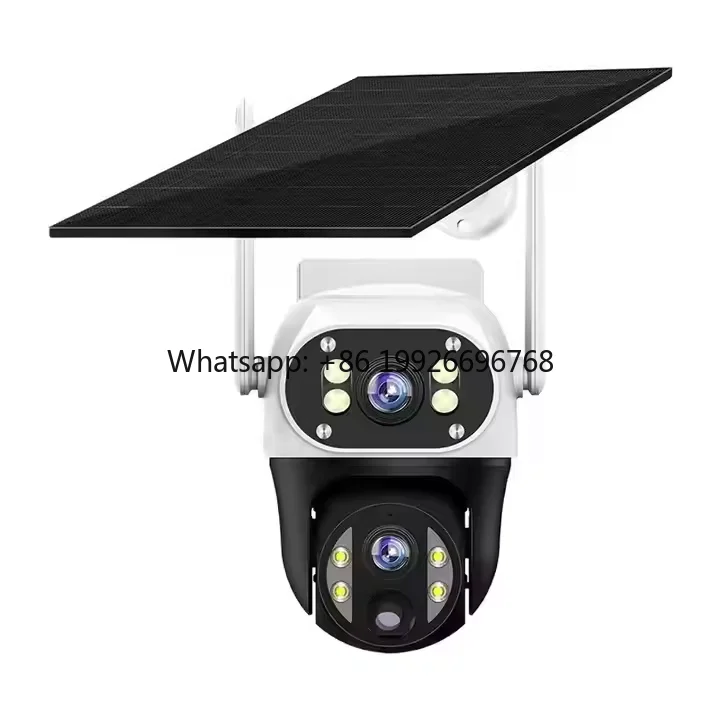 V380 Outdoor 4G Wireless Wifi Solar Powered Surveillance Ptz Dual Lens Solar Cctv Camera with Sim Card
V380 Outdoor 4G Wireless Wifi Solar Powered Surveillance Ptz Dual Lens Solar Cctv Camera with Sim Card
