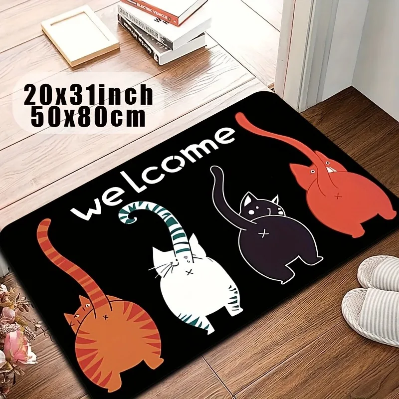 1PC Cute Cartoon cats pattern Door Mats Kitchen Rugs Non-Slip Pop Living room Rugs Bath Mat Carpet for Home Sink Laundry Decor
1PC Cute Cartoon cats pattern Door Mats Kitchen Rugs Non-Slip Pop Living room Rugs Bath Mat Carpet for Home Sink Laundry Decor