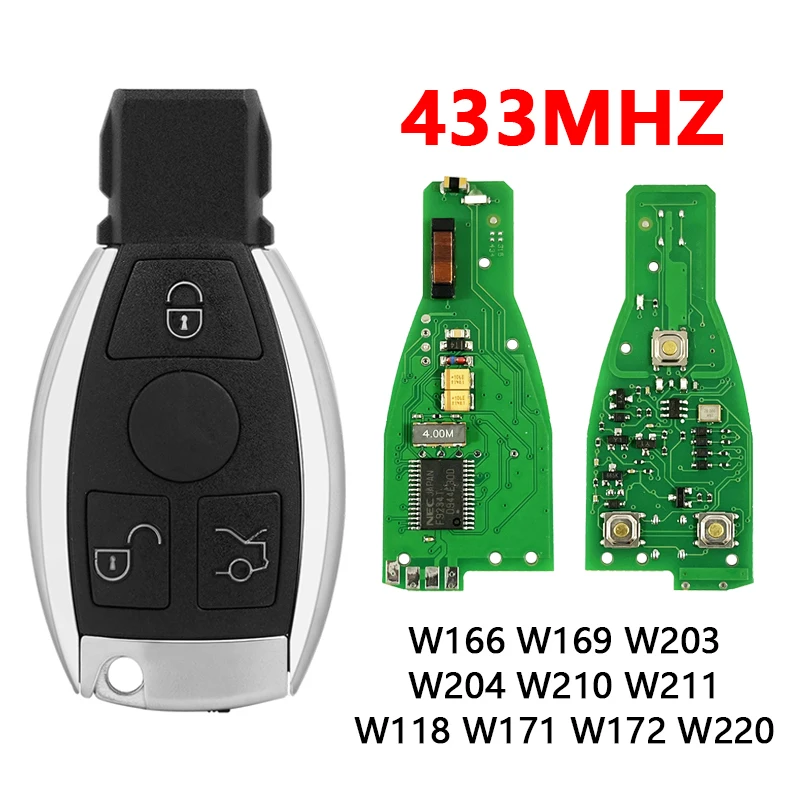 CN002099 NEC Remote Car Key 433Mhz for Mercedes Benz C E S Class CLS W166 W169 W203 W204 W210 W211 W118 W171 W172 W220
CN002099 NEC Remote Car Key 433Mhz for Mercedes Benz C E S Class CLS W166 W169 W203 W204 W210 W211 W118 W171 W172 W220