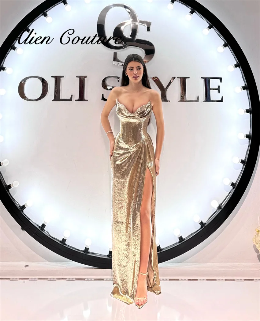 Impressive Gold Prom Dresses Elegant Party Dress Luxury Birthday Gown Evening Robe Bridesmaid Dress Customized
Impressive Gold Prom Dresses Elegant Party Dress Luxury Birthday Gown Evening Robe Bridesmaid Dress Customized