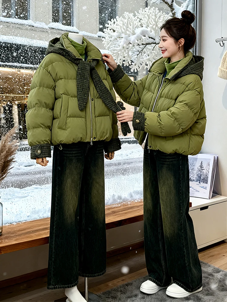 Корейская вязаная шапка Jaet, женская теплая верхняя одежда свободного покроя, хлопковое пальто для похудения, зимнее новое поступление
Корейская вязаная шапка Jaet, женская теплая верхняя одежда свободного покроя, хлопковое пальто для похудения, зимнее новое поступление