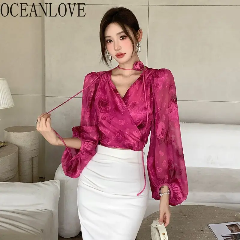 OCEANLOVE женские рубашки и блузки с цветочным принтом, весна-лето, шифоновые Blusas во французском стиле с v-образным вырезом, элегантные модные майки
OCEANLOVE женские рубашки и блузки с цветочным принтом, весна-лето, шифоновые Blusas во французском стиле с v-образным вырезом, элегантные модные майки