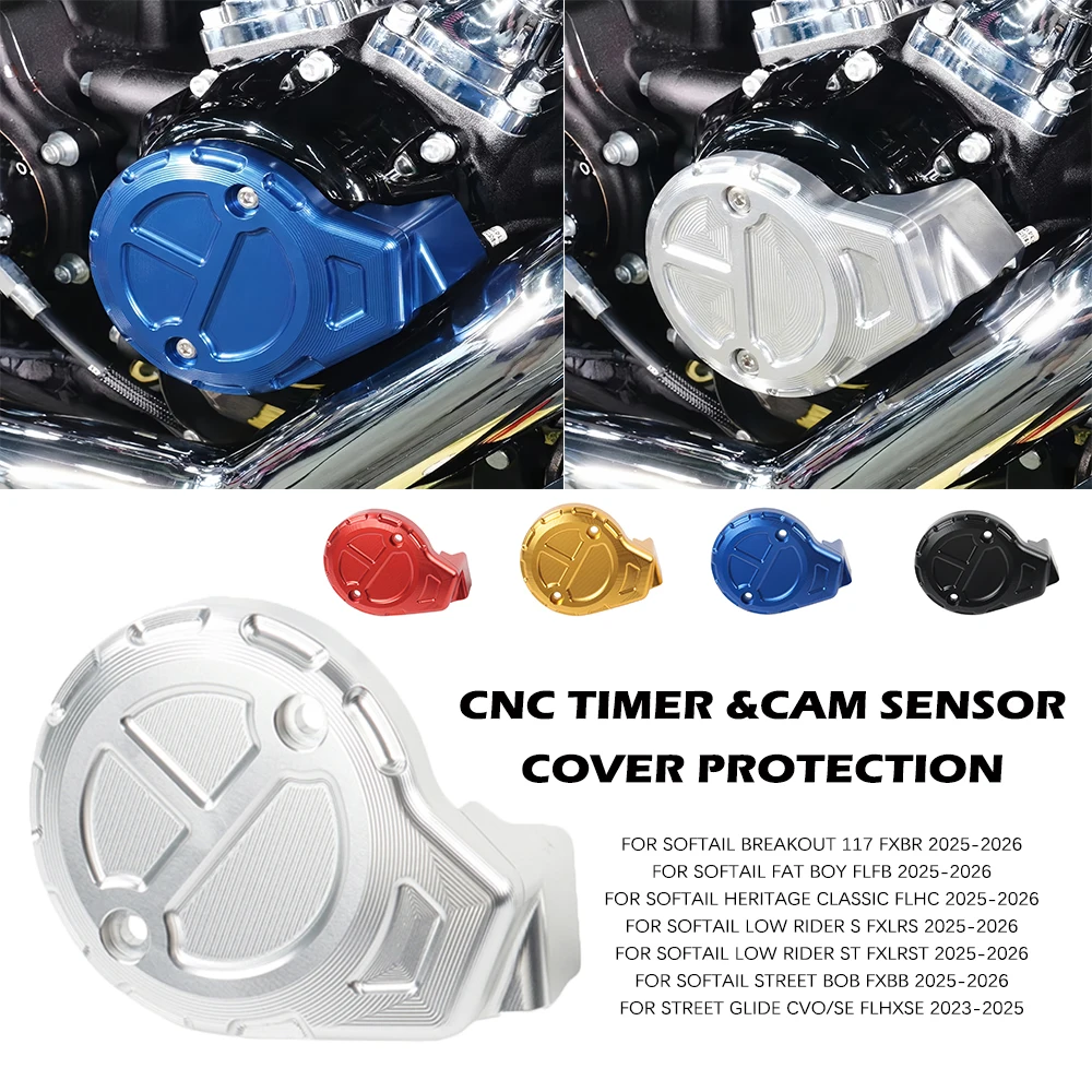 New CNC Timer &Cam Sensor Cover Protection Motorcycle For Street Glide CVO/SE FLHXSE 2023, 2024, 2025 Street Bob FXBB 2025, 2026
New CNC Timer &Cam Sensor Cover Protection Motorcycle For Street Glide CVO/SE FLHXSE 2023, 2024, 2025 Street Bob FXBB 2025, 2026