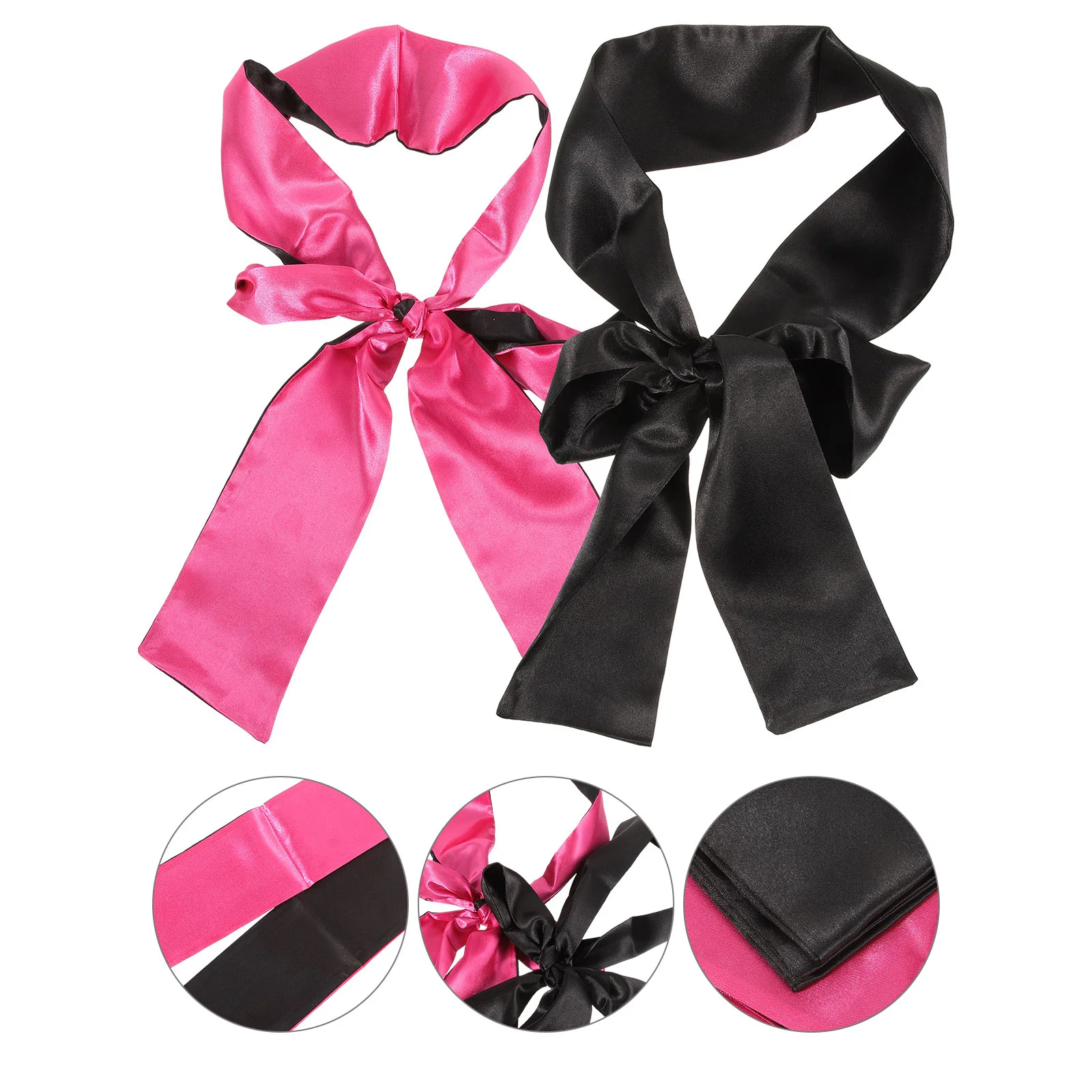 2pcs Satin Eye Mask Fashion Ribbon Fun Play Eye Patch Game Accessories (1pcs Black, 1pcs Rosy and Black )
2pcs Satin Eye Mask Fashion Ribbon Fun Play Eye Patch Game Accessories (1pcs Black, 1pcs Rosy and Black )