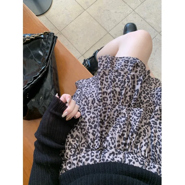 High Waist Short Skirt Women's Retro Design Versatile Leopard Print Cake Half Body Skirt Trendy Commute Style Other Materials
High Waist Short Skirt Women's Retro Design Versatile Leopard Print Cake Half Body Skirt Trendy Commute Style Other Materials
