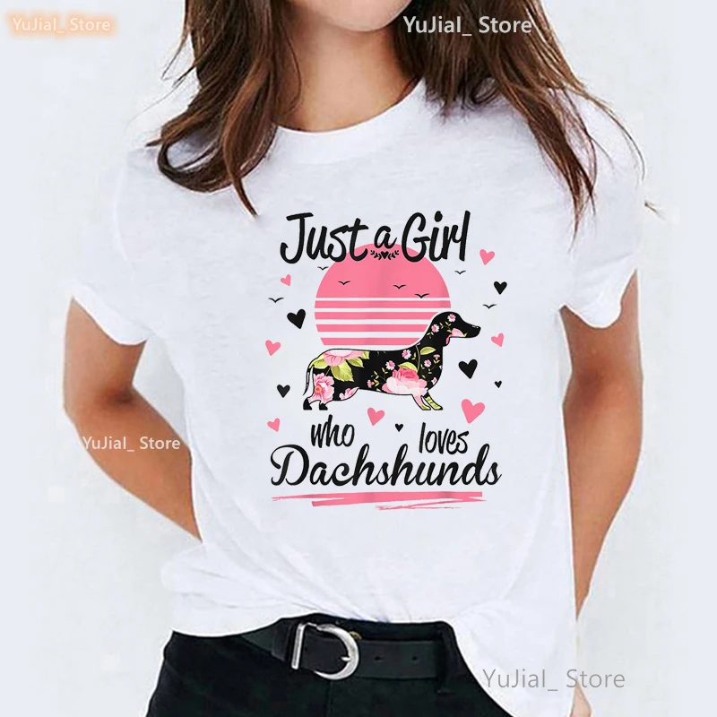 Just A Girl Who Loves Dachshunds/Shih Tzu/Golden Retriever/Pomeranian Print T Shirt Women Kawaii Dogs Pet Tshirt Femme T-Shirt
Just A Girl Who Loves Dachshunds/Shih Tzu/Golden Retriever/Pomeranian Print T Shirt Women Kawaii Dogs Pet Tshirt Femme T-Shirt