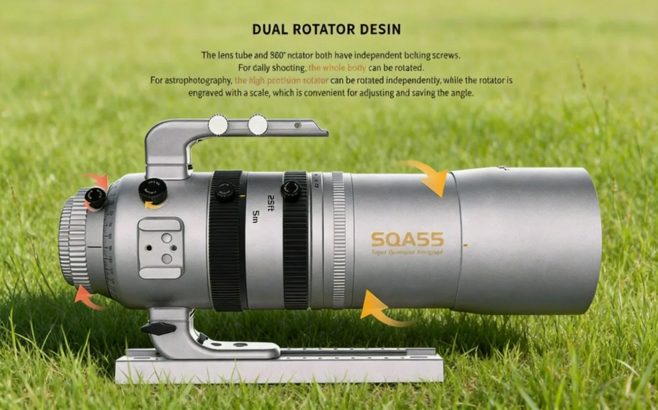 Askar SQA55 F/4.8 Quintuplet Air-Spaced SD Glass Petzval Astrograph LED Lens - in Stock for Photography Accessories
Askar SQA55 F/4.8 Quintuplet Air-Spaced SD Glass Petzval Astrograph LED Lens - in Stock for Photography Accessories
