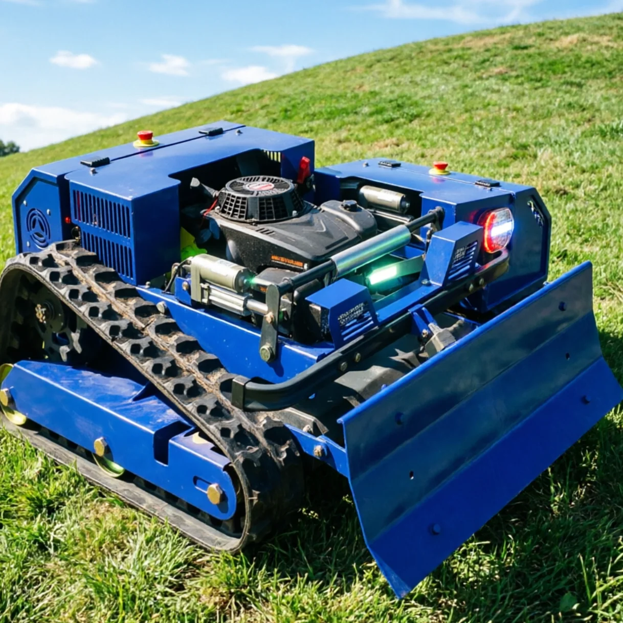 Customized professional garden mower, with a cutting width of 800/1000mm, is a tracked remote-controlled mower
Customized professional garden mower, with a cutting width of 800/1000mm, is a tracked remote-controlled mower