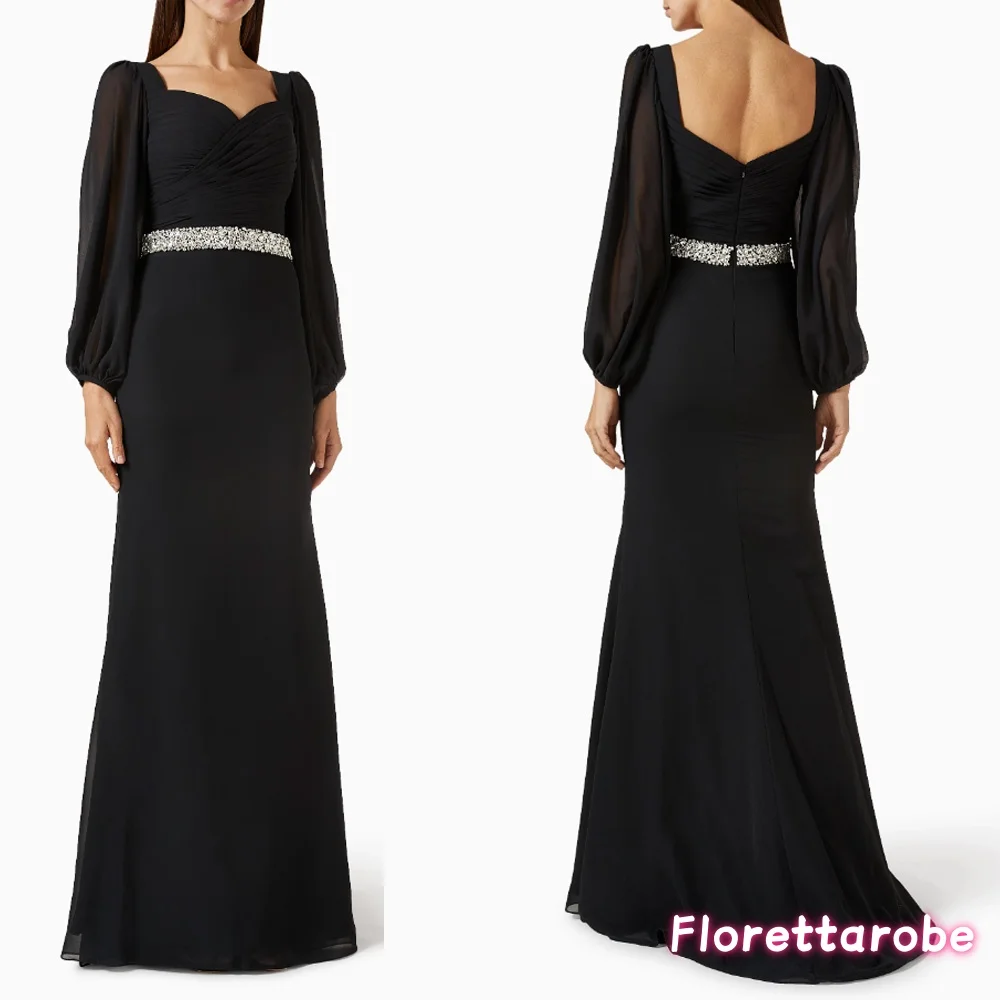 Customized Black Sweetheart Long Sleeves Evening Dress Elegant Formal Occasion Prom Gowns Beading Floor Length Prom Dresses
Customized Black Sweetheart Long Sleeves Evening Dress Elegant Formal Occasion Prom Gowns Beading Floor Length Prom Dresses