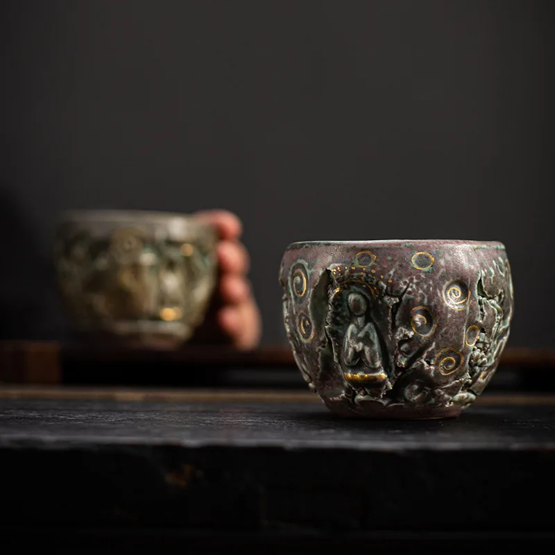 Tea Cup Handmade Dunhuang Tea Cup Personal Cup Master Cup Vintage Single Cup Ceramic Fambe Tea Set Gift Box Ceremonial Cup
Tea Cup Handmade Dunhuang Tea Cup Personal Cup Master Cup Vintage Single Cup Ceramic Fambe Tea Set Gift Box Ceremonial Cup