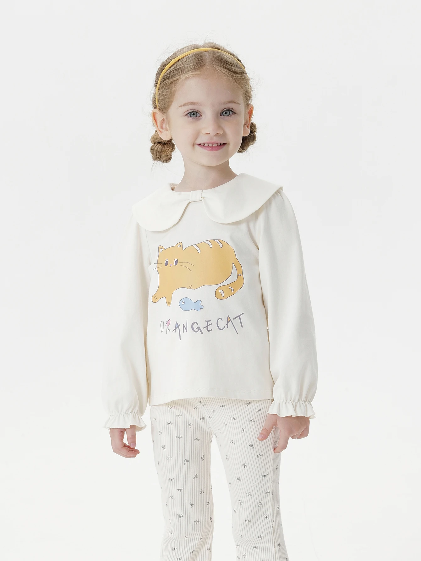 MARC & JANIE Toddler Girl Sweet Cute Cotton Cat Print Doll Collar Long Sleeves T-Shirt Top for Autumn 551216
MARC & JANIE Toddler Girl Sweet Cute Cotton Cat Print Doll Collar Long Sleeves T-Shirt Top for Autumn 551216