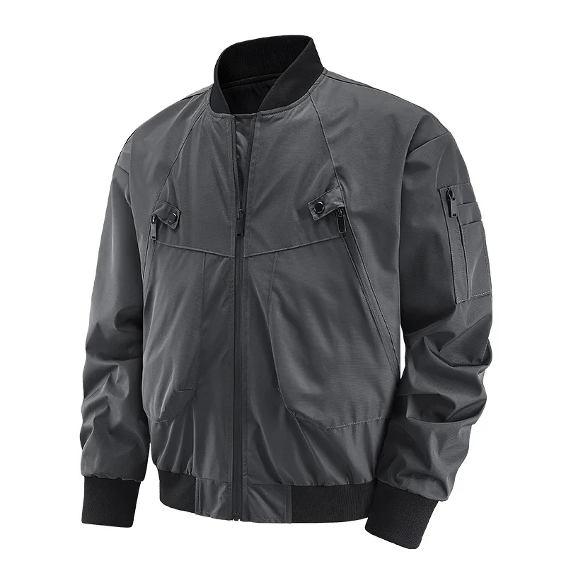 Men's Hip-hop Street Loose Windproof Motorcycle Jacket New Baseball Suit Coat Autumn Tactical Zipper Breathable Trench Men Coat
Men's Hip-hop Street Loose Windproof Motorcycle Jacket New Baseball Suit Coat Autumn Tactical Zipper Breathable Trench Men Coat