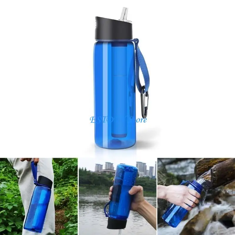 G6DE 650ml 0.01-Micron Filtered Water Bottle Water Filter Bottle with Filtration for Survival, Camping, Backpacking, Outdoor
G6DE 650ml 0.01-Micron Filtered Water Bottle Water Filter Bottle with Filtration for Survival, Camping, Backpacking, Outdoor